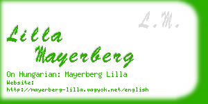 lilla mayerberg business card